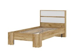 Кровать Хелен КР-01, крафт золотой - белый шагрень