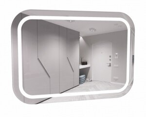 Зеркало Elis 100 white с подсветкой Sansa 