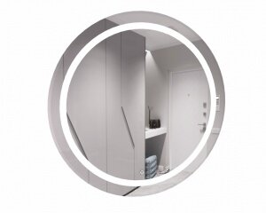 Зеркало Gia 75 white с подсветкой Sansa 